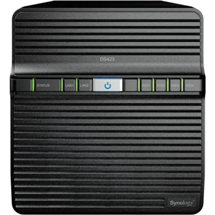 Synology DiskStation DS423, 4 Bay NAS mit 72 TB Rohkapazität, Schwarz – Bild 2