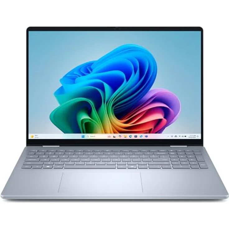 Dell 16 Plus 2-in-1 Laptop Copilot+ PC db06250 – 16" FHD+ Touch Display, Intel Core Ultra 7, 16GB RAM, 512GB SSD, Intel Arc Grafik, Windows 11 Home, QWERTZ-Tastatur – Ice Blue – Bild 1