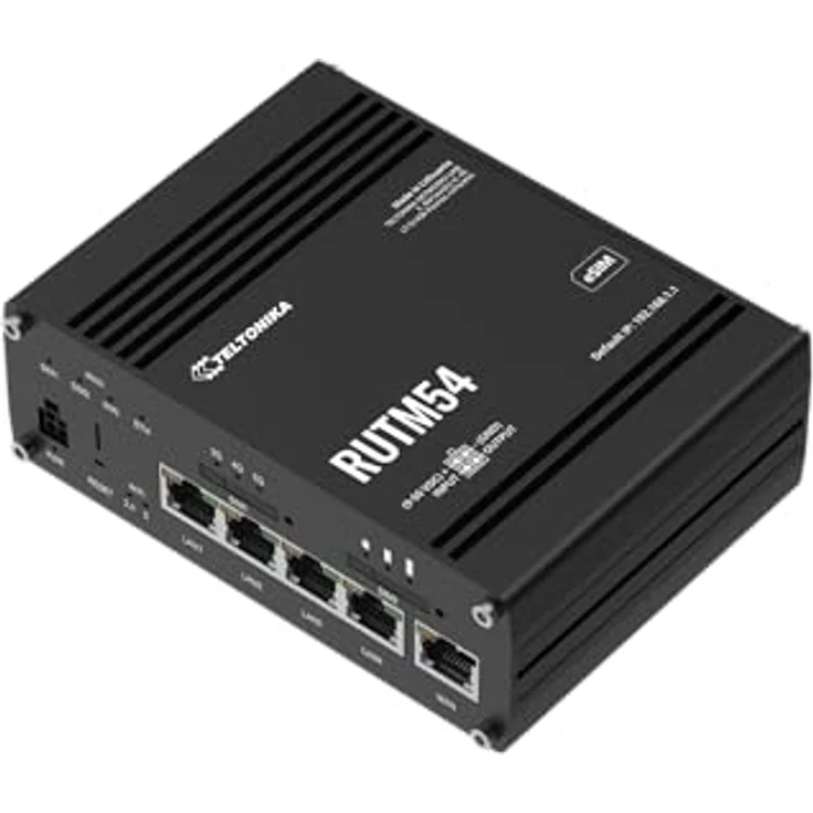 Teltonika RUTM54 (US), 5G Router mit Dual-SIM und 867 Mbit/s, Schwarz – Bild 3