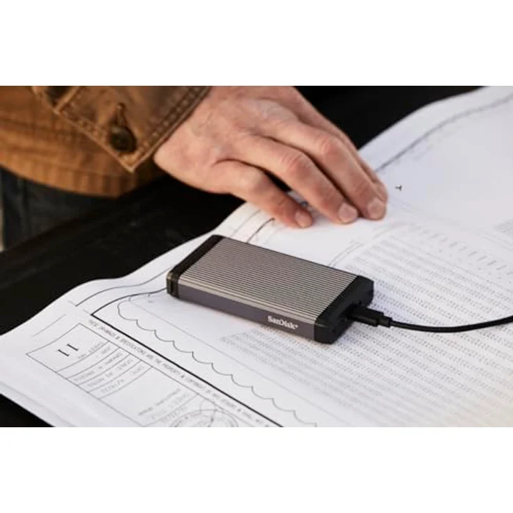 SanDisk PRO-Reader SD Express Dual Card USB 3.2 Gen-2-Kartenleser, schneller SD Express-Kartenleser für Full-HD-, 4K- und 5,3K-Videoaufnahmen – Bild 2