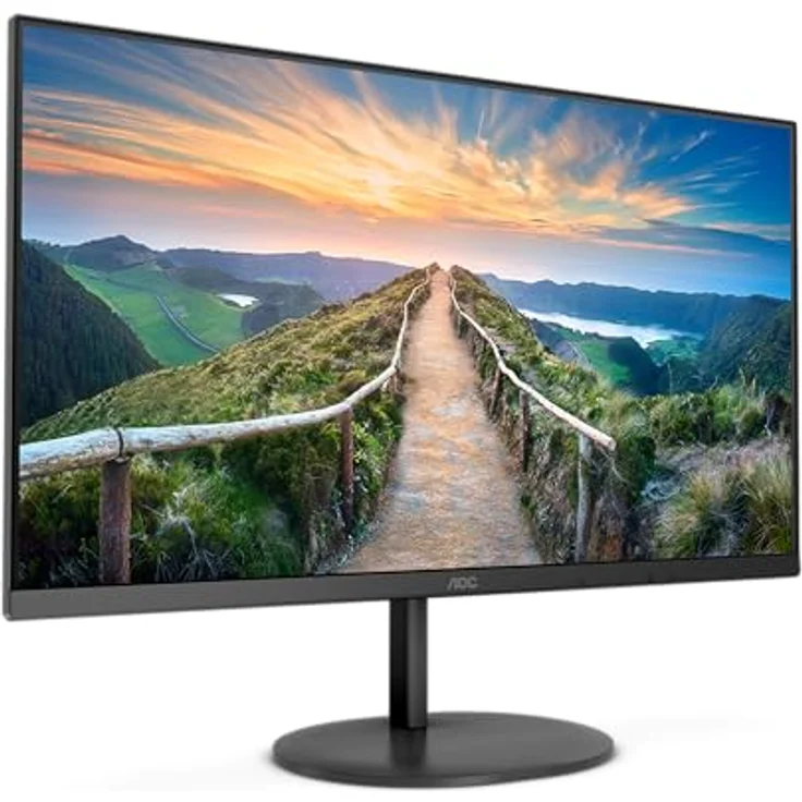 AOC Q24V4EA - 24 Zoll QHD Monitor, AdaptiveSync (2560x1440, 75 Hz, HDMI, DisplayPort) schwarz – Bild 3
