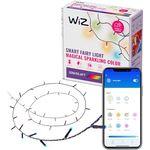 WiZ Fairy Lights 20m LED Lichterkette Outdoor, 160 LEDs, Kalt-Warmweiß & RGB, App-Steuerung, Musik-Sync, 16 Mio. Farben