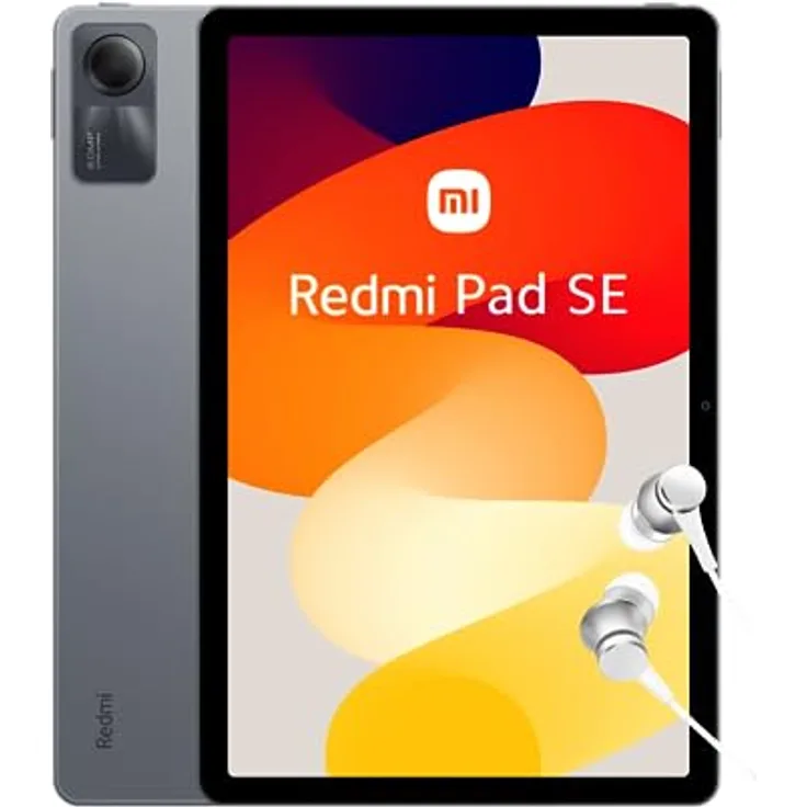 Xiaomi Redmi Pad SE Android Tablet, 11" FHD+Display, WiFi, 8000mAh Akku, MIUI 14, 4+128G(1TB TF), Vier Stereo-Lautsprecher mit Dolby Atmos, Graphite Gray (DE Version+2 Jahre Garantie)