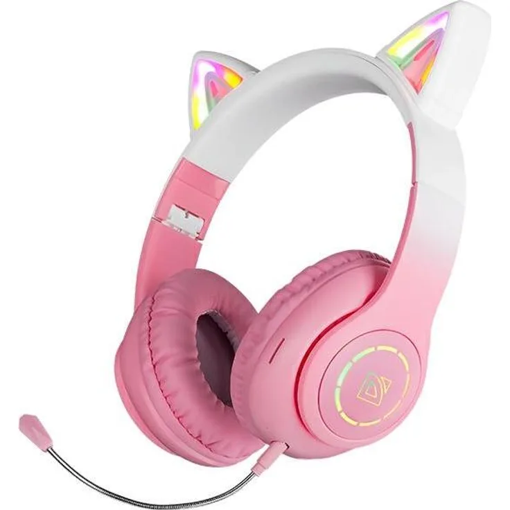 Defender FreemotionB505, Bluetooth-Kopfhörer in Pink mit abnehmbarem Mikrofon und bis zu 8 Stunden Akkulaufzeit