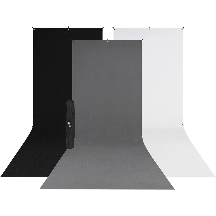 Westcott X Drop 3 Pack Sweep Backdrop Kit (5' x 12') (150 cm), Hintergrundsystem