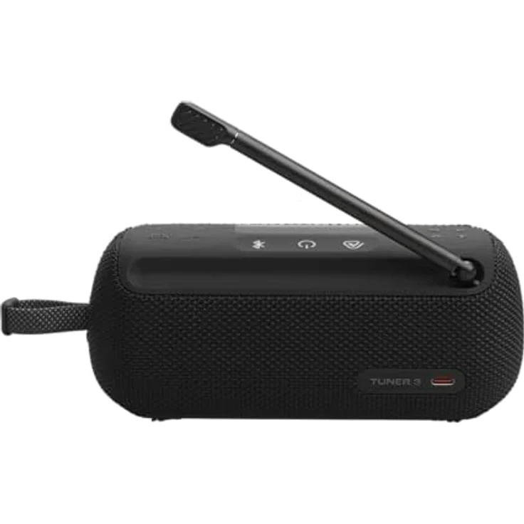 JBL Tuner 3, Tragbares DAB/DAB+/UKW Bluetooth Radio mit 6 Sendern, 15 Std Wiedergabe, IP68 wasser- und staubdicht, Auracast Multi-Cast, Schwarz – Bild 4