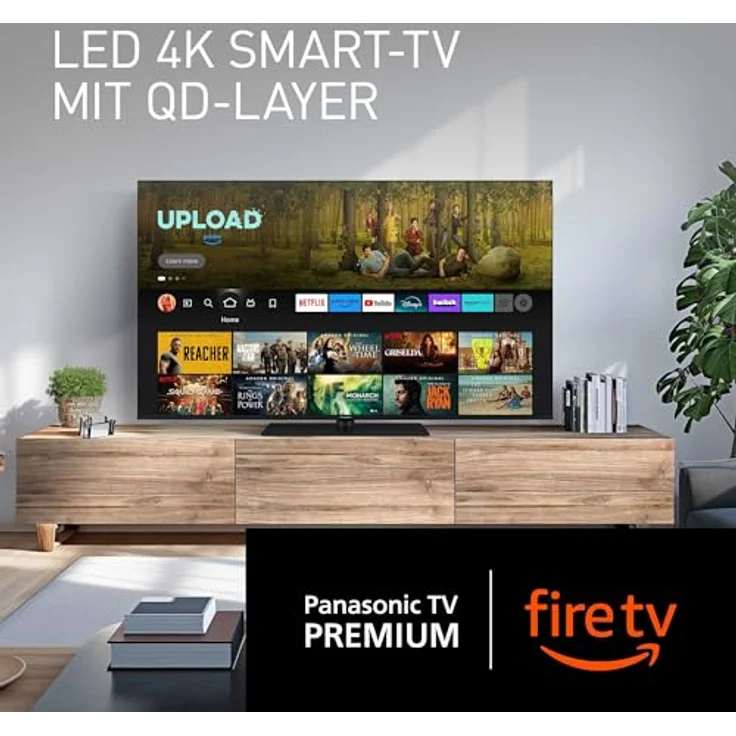 Panasonic TV-65W80AEZ, W80 Serie 65 Zoll 4K Ultra HD LED Smart TV, 2024, Fire TV, Dolby Vision & Atmos, Game Mode Plus, Alexa Sprachsteuerung, Airplay, Schwarz – Bild 3