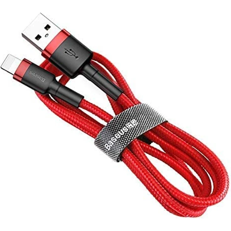 Baseus Cable Cafule - USB to Lightning - 2,4A 0,5 m (CALKLF-A09) red – Bild 5