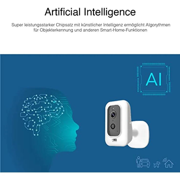 INSTAR IN-8401 2K+ Weiss - LAN/WLAN Überwachungskamera mit KI (AI) - IP Kamera - WPA3-2,4 und 5Ghz WiFi - 2-Wege Audio - PIR - Wärmesensor - Nachtsicht - 940nm unsichtbare LEDs - HomeKit - MQTT – Bild 5