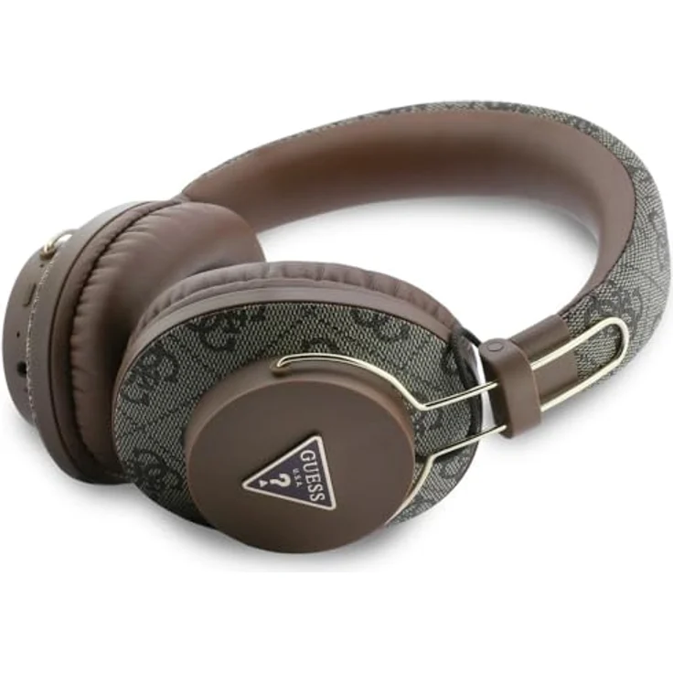 CG MOBILE Guess Dreieck-Logo Bluetooth ENC Over-Ear-Kopfhörer, braun, mit 45 Stunden Akkulaufzeit und IPX4 Schutzart – Bild 2