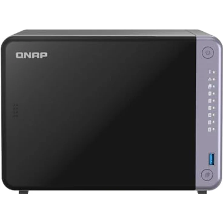 QNAP TS-632X-4G 6-Bay 3.5" Desktop NAS AL524 4C 2.0GHz - Schwarz – Bild 2