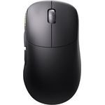 Lamzu Thorn Kabellose Gaming-Maus, ultraleicht, 52 g, optischer Schalter, 26000 dpi, ergonomisch, MCU Nordic 52840, TTC Silber, PAW3395 Sensor, schwarz