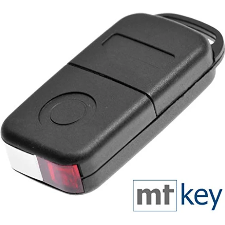 mt-key Auto Schlüssel 3 Tasten für Mercedes Benz W163 R129 SL ML, inkl. HU39 Rohling, 2x VARTA CR2025 Knopfzelle und Kleber – Bild 4