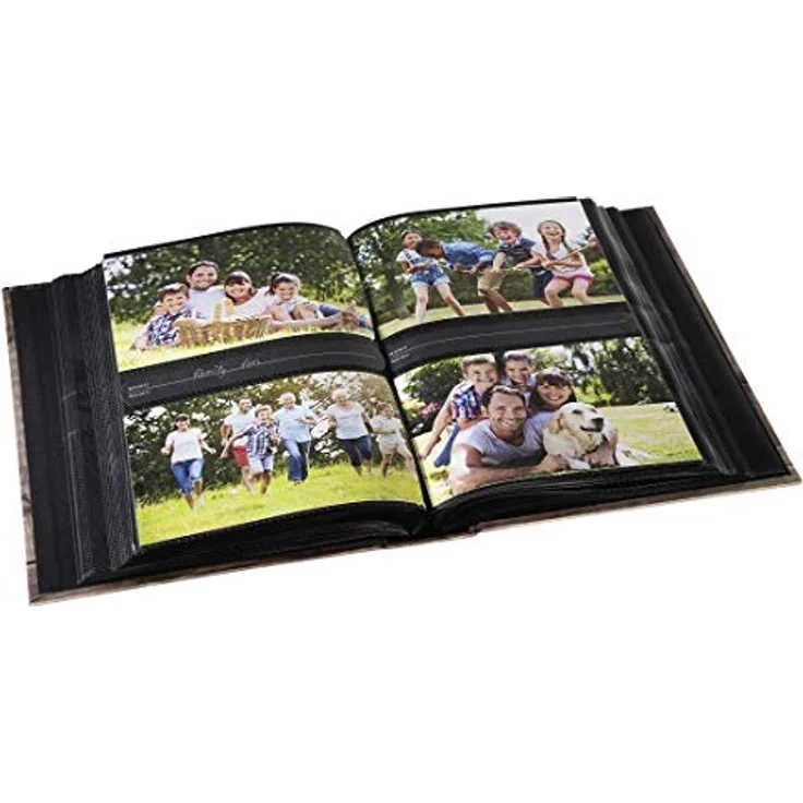 Hama Einsteck-Fotoalbum Batzi, Memo-Album mit 100 schwarzen Seiten, zum Einstecken von 200 Fotos im Format 10x15, Teddy-Bär Motiv, 19x25cm, CD-Tasche, Einsteckalbum Fotobuch - Preisvergleich – Bild 4