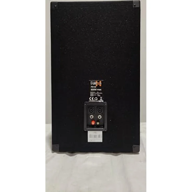 E-Lektron 600W DJ Party Lautsprecher Box - 30cm / 12" Bass PW30 - Stereo 3-Wege Bassreflex System, Schwarzes Metallgitter, Eingelassene Handgriffe – Bild 4