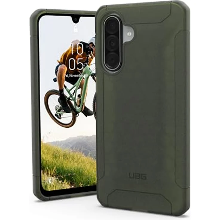 URBAN ARMOR GEAR Scout Case für Samsung Galaxy A17 / A17 5G, sturzfest nach Militärstandard, Displayschutz durch erhöhten Rand, Olive – Bild 1