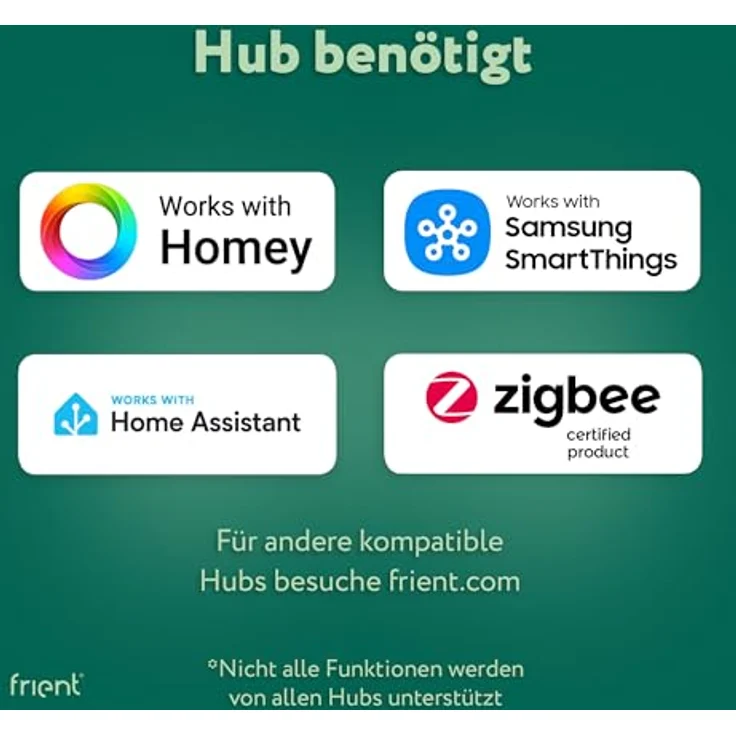 frient Entry Sensor 2 Pro, Tür- und Fensterkontakt mit Temperaturerkennung, Zigbee, kompatibel mit Homey, Home Assistant und SmartThings – Bild 3
