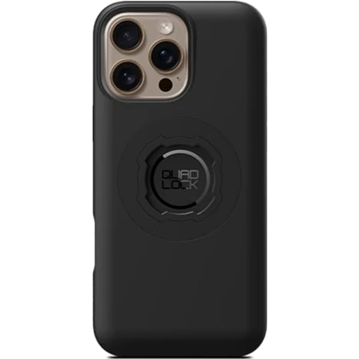 QUAD LOCK MAG Hülle für iPhone 16 Pro Max, mattschwarz, stoßfest, kompatibel mit Quad Lock Halterungen und MAG Zubehör – Bild 1