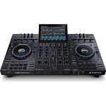 Denon DJ PRIME 4+ Standalone DJ-Controller & Mixer mit 4 Decks, WLAN-Musikstreaming, Drop Sampler, 10.1" Touchscreen, Beleuchtungssteuerung, interne FX
