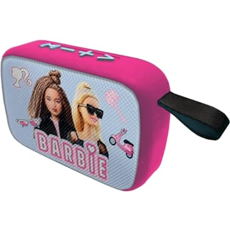 Lexibook Barbie Bluetooth tragbarer Lautsprecher, 10 Watt Stereo-Sound, 1200 mAh Akku, pink – Bild 1