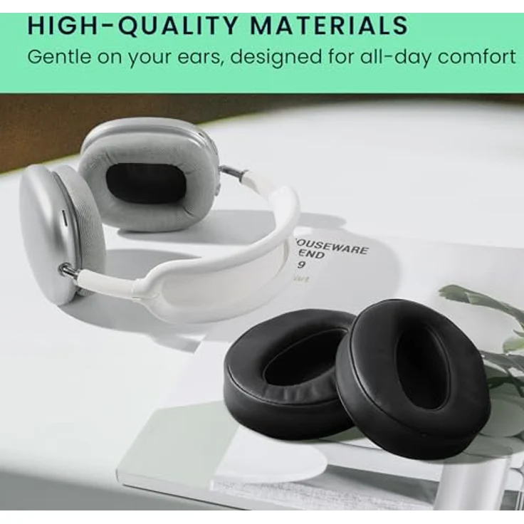 kwmobile Kopfhörer (2x Ohrpolster für Sennheiser HD 4.50 BTNC - Kunstleder Ersatz Ohr Polster für Overear Headphones) – Bild 6