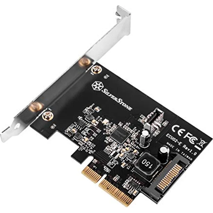 Silverstone ECU02-E, PCI-Express-Karte mit internem 20-poligem Key-A USB-3.2-Gen-2-Anschluss, PCIe-Gen-3.0-x2, 16GT/s, SST-ECU02-E – Bild 3