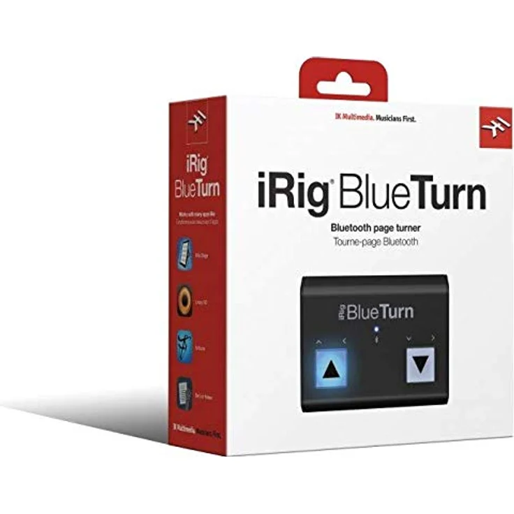 IK Multimedia iRig BlueTurn, Wireless MIDI Controller mit beleuchteten Tasten, Schwarz – Bild 7