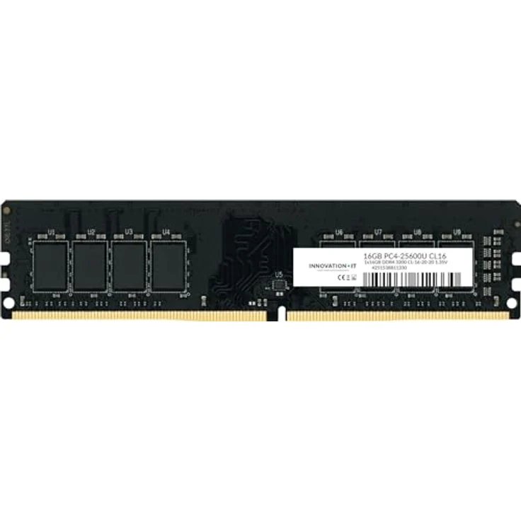 Innovation IT RAMDDR4 3200 16GB CL16-20-20 1.35V LD 8-Chip, DDR4-RAM, DIMM, 16GB, 3200 MHz, blau – Bild 2