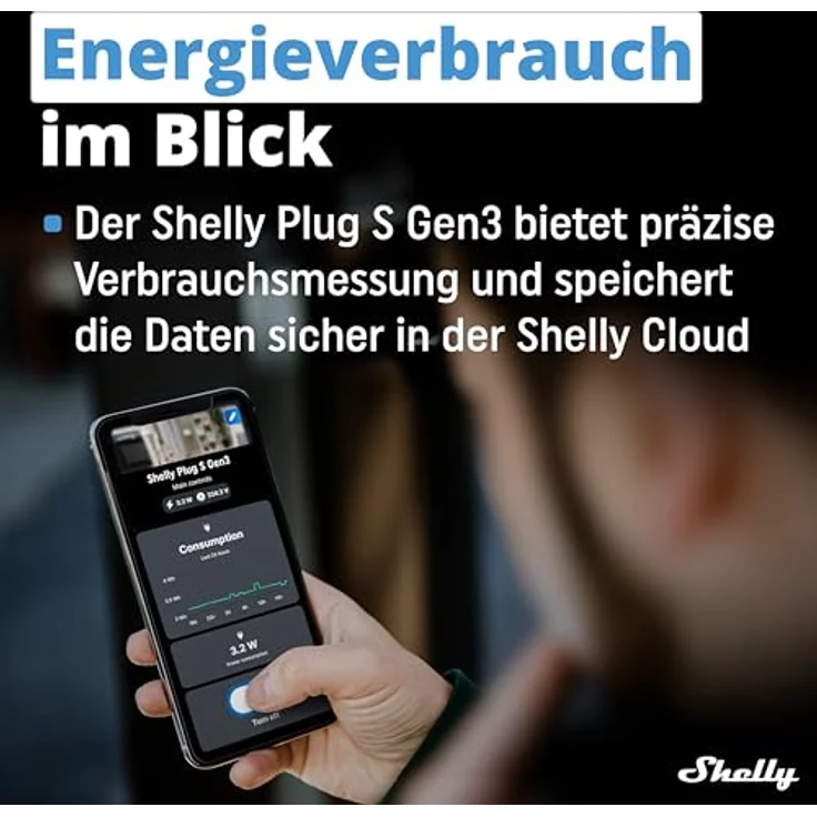 Shelly Plug S Gen3, Matter-kompatibler Smart Plug mit Energieüberwachung und LED-Anzeige – Bild 6