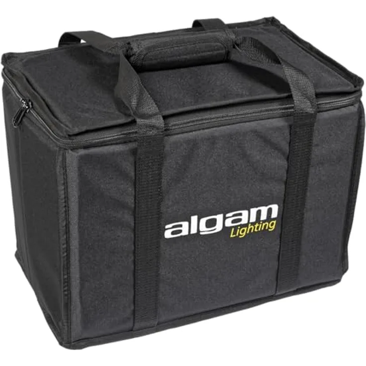 Algam Lighting 4-geteilte gepolsterte Nylon-Tasche für Licht & Zubehör, Innenabmessungen 400 x 240 x 260mm, mit 3 herausnehmbaren Trennwänden und Tragegriff