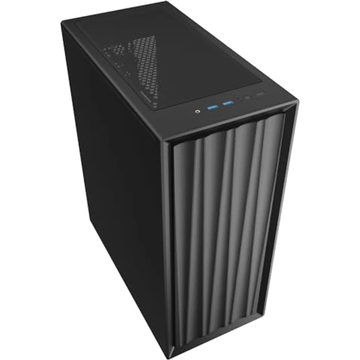 Sharkoon VK3, ATX PC Gehäuse mit erweiterbarem Airflow und Wasserkühlungs-Unterstützung, schwarz - Preisvergleich – Bild 3
