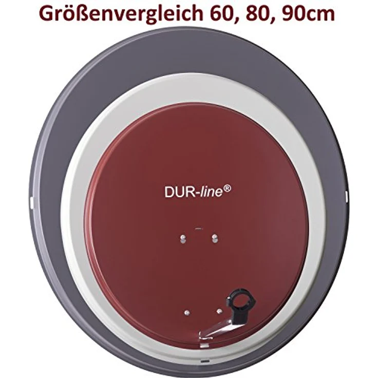 DUR-line Sat Antenne 80 cm Durchmesser hellgrau – Bild 9