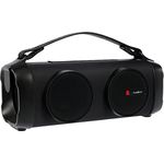 NEDIS Bluetooth Party Boombox | 5 hrs | 2.0 | 24 W | Medienwiedergabe: AUX/USB | Verknüpfbar | Tragegriff | Partylicht | Schwarz