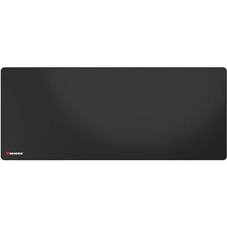 Genesis Carbon 500 Ultra Logo Gaming Mauspad XXL (1100x450mm), wasserfest mit Speed Stoff Oberfläche, genähten Rändern, Anti-Rutsch Gummi, schwarz – Bild 1
