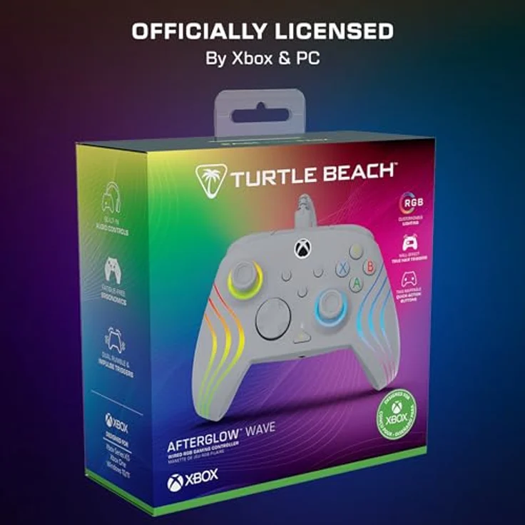 Turtle Beach Afterglow Wave Wired Controller · XB, Gaming Controller mit RGB-Beleuchtung, ergonomischem Design und programmierbaren Tasten, Grau – Bild 11