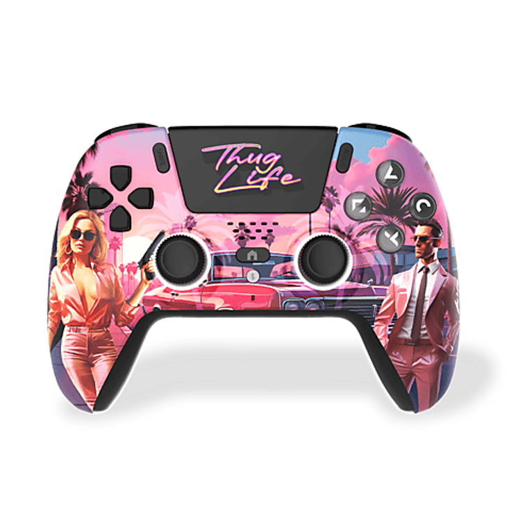 FREAKS & GEEKS Thug Life Wireless Controller für PlayStation Vita, 5, mehrfarbig
