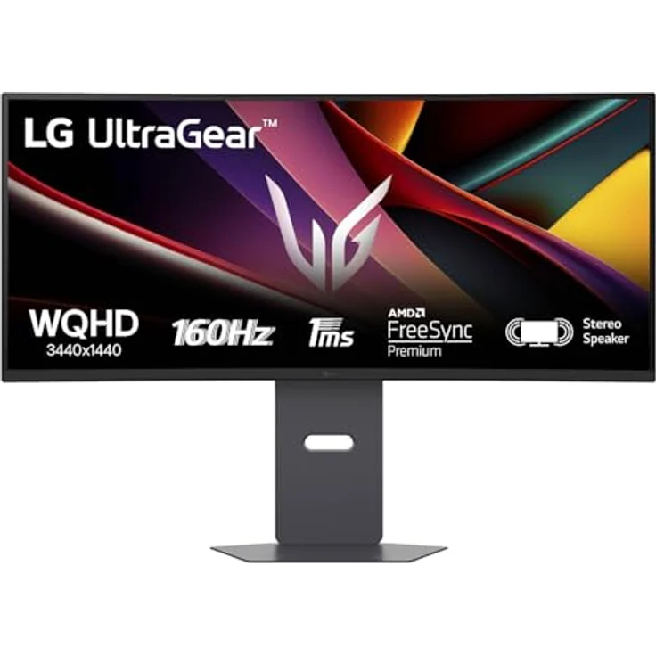 LG Ultragear 34G600A-B Gaming-Monitor, 34", UWQHD (3440x1440), 160Hz, 1ms MBR, HDR10, Curved 1800R, Schwarz – Bild 1