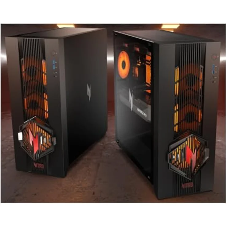 Acer Nitro 70 N70X3D-100, Gaming Desktop mit AMD Ryzen 7 9800X3D, 32 GB DDR5 RAM, 1 TB PCIe SSD, NVIDIA GeForce RTX 5070, Windows 11 Home, Schwarz – Bild 2
