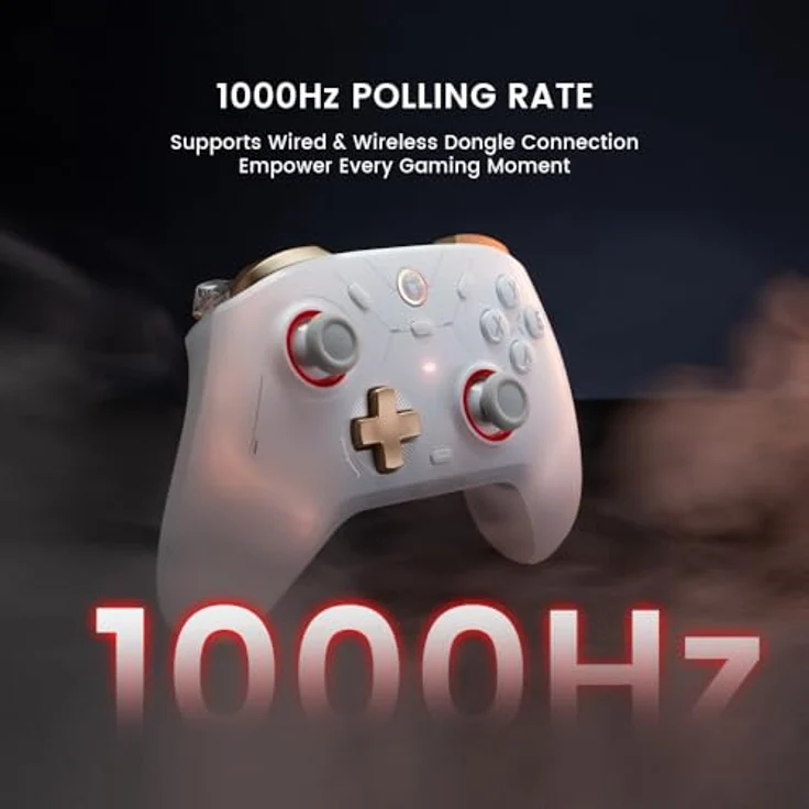 GameSir Cyclone2 TMR Controller pc TMR Hall Stick Gamepad mit dualem Hall Trigger/Micro Trigger Gaming Controller für Switch, Android, iOS und PC Verkabelt/Drahtlos/2.4G mit Makrotasten Weiß – Bild 7