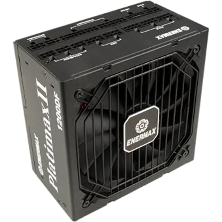 ENERMAX PLATIMAXII 1200DF, 1200W Netzteil in Schwarz, 80 PLUS und Cybenetics Platinum zertifiziert, vollmodular, PCIe 5.1, flüsterleiser 135mm DF-Lüfter, Semi-Fanless, 105°C japanische Kondensatoren – Bild 4