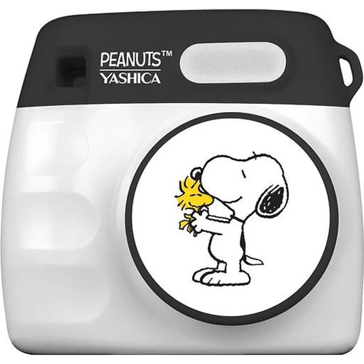 Yashica Peanuts Mini, 8 MP Digitalkamera mit Schwarz-Weiß-Bildgebung, leicht und kompakt, Schwarz, Weiß