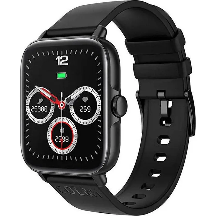 Colmi Smartwatch P28 Plus (black) (Metall), Sportuhr + Smartwatch mit 1,69-Zoll-Display und 28 Sportmodi