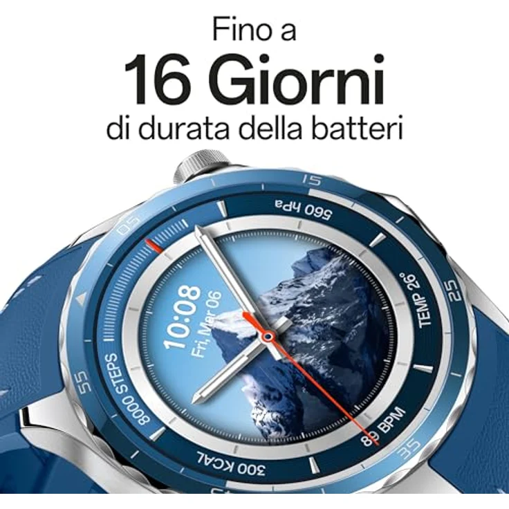 OPPO Watch X2, Smartwatch mit AMOLED-Display, 3,8 cm (1,50 Zoll), Bluetooth 5.2, GPS, NFC, 120 Stunden Laufzeit, 32 GB ROM [Italienische Version] – Bild 4