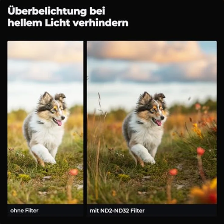K&F CONCEPT Variabler ND Filter 86mm ND2-32 (1-5 Blendenstufen), Graufilter für Landschafts- und Videofotografie, Nano-Xcel Serie – Bild 4