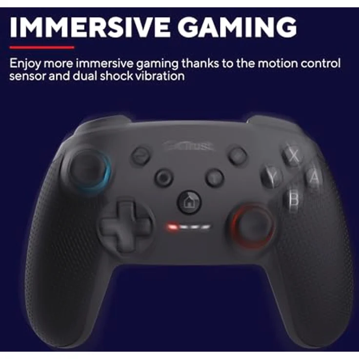 Trust Gaming GXT 1246 Muta Bluetooth Nintendo Switch Controller, 15h Spielzeit, Dual-Shock-Vibration, Schwarz – Bild 3