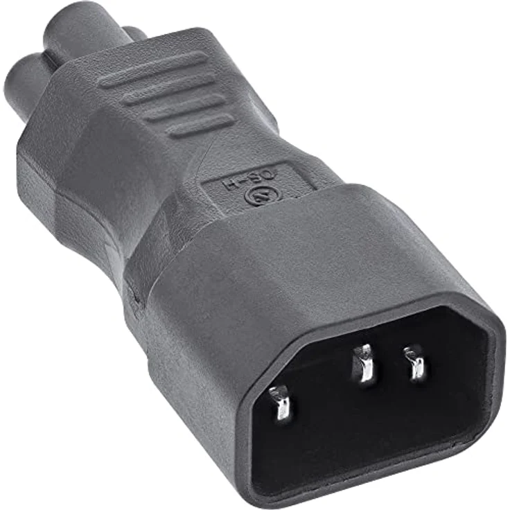 InLine Netzadapter IEC 60320 C14 - C5, 3pol. Kaltgeräte-Notebook – Bild 3