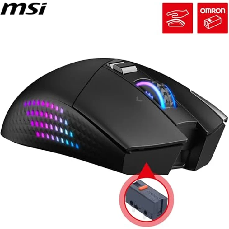 MSI Versa PRO Wireless, kabellose Maus mit ergonomischem Design und hoher Präzision – Bild 2