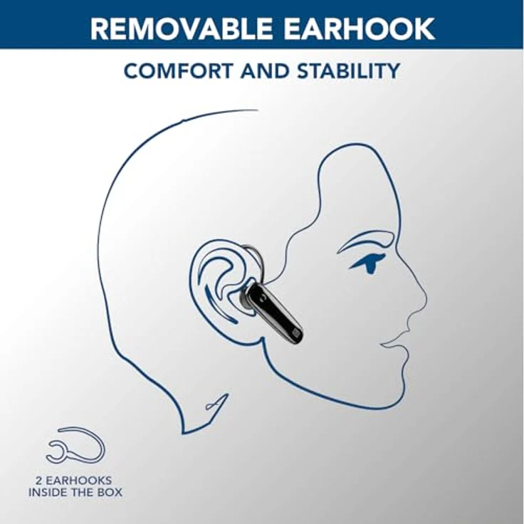 cellularline Score Bluetooth-Headset mit Abnehmbarem Kopfbügel - 4 Stunden Spielzeit - Schwarz – Bild 5