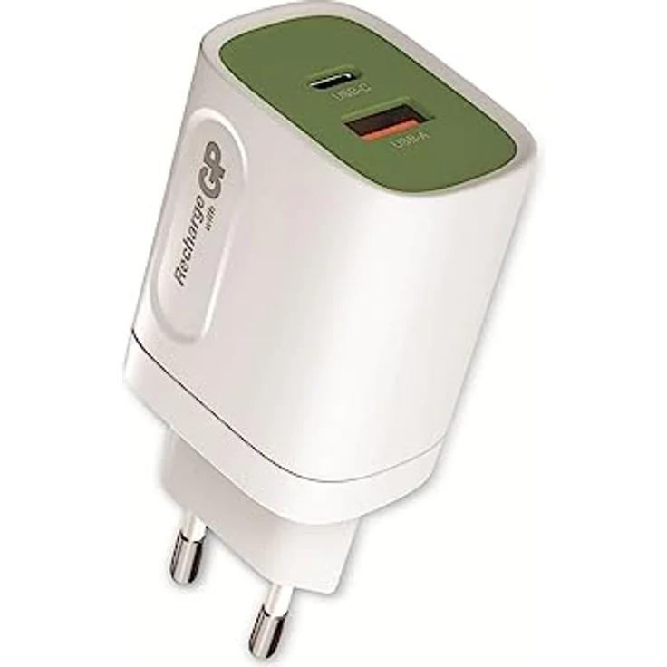 GP Batteries Smartphones-Zubehör, Modell GP 20 W, USB-A und USB-C-Ladegerät, inkl. Adapter für EU, CN und UK – Bild 4