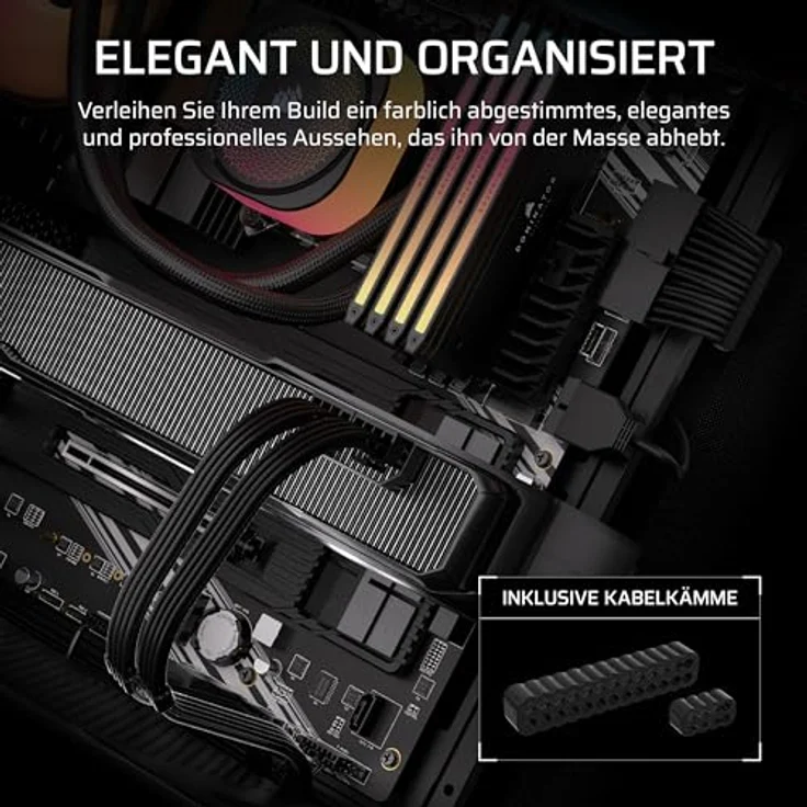 CORSAIR Elite Premium Cable Pro Kit Type 5, Hochleistungsnetzteilkabel in Schwarz – Bild 3